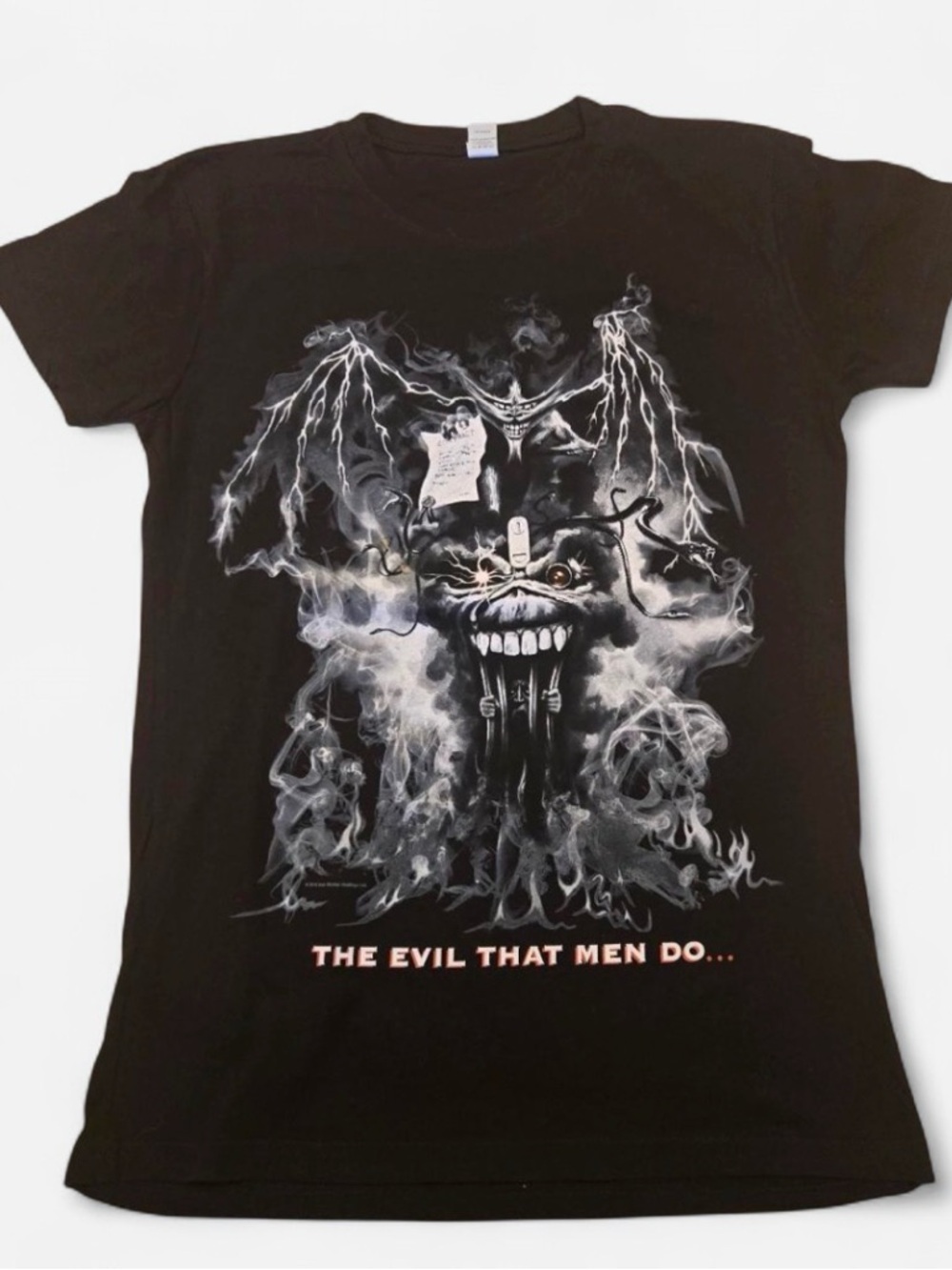 Vintage Iron Maiden Black Graphic Concert Tee